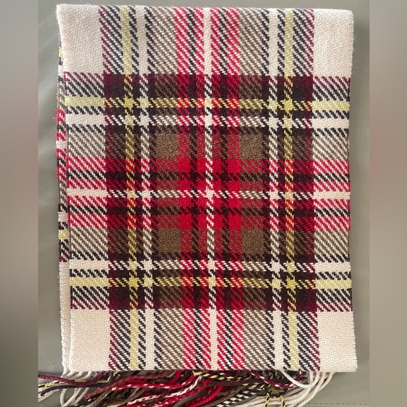 BURBERRY CASHMERE AND WOOL GIANT MULTI-COLOUR PLAID SCARF/SHAWL LARGE 15" X 76" - Picture 2 of 7